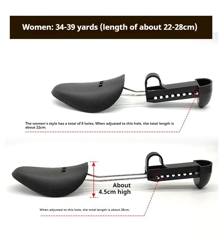 2 Pcs New Scalable Shoe Trees Unisex Anti-Wrinkle Shoe Lasts Inner Support Shoe Stretcher for Men Anti-Deformation Shaping