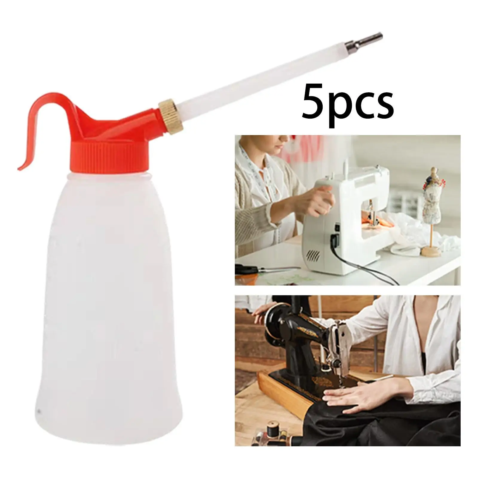 

Oil Dispenser Pot with Pouring Flexible Spout Long Tip Nozzle for Tools Car