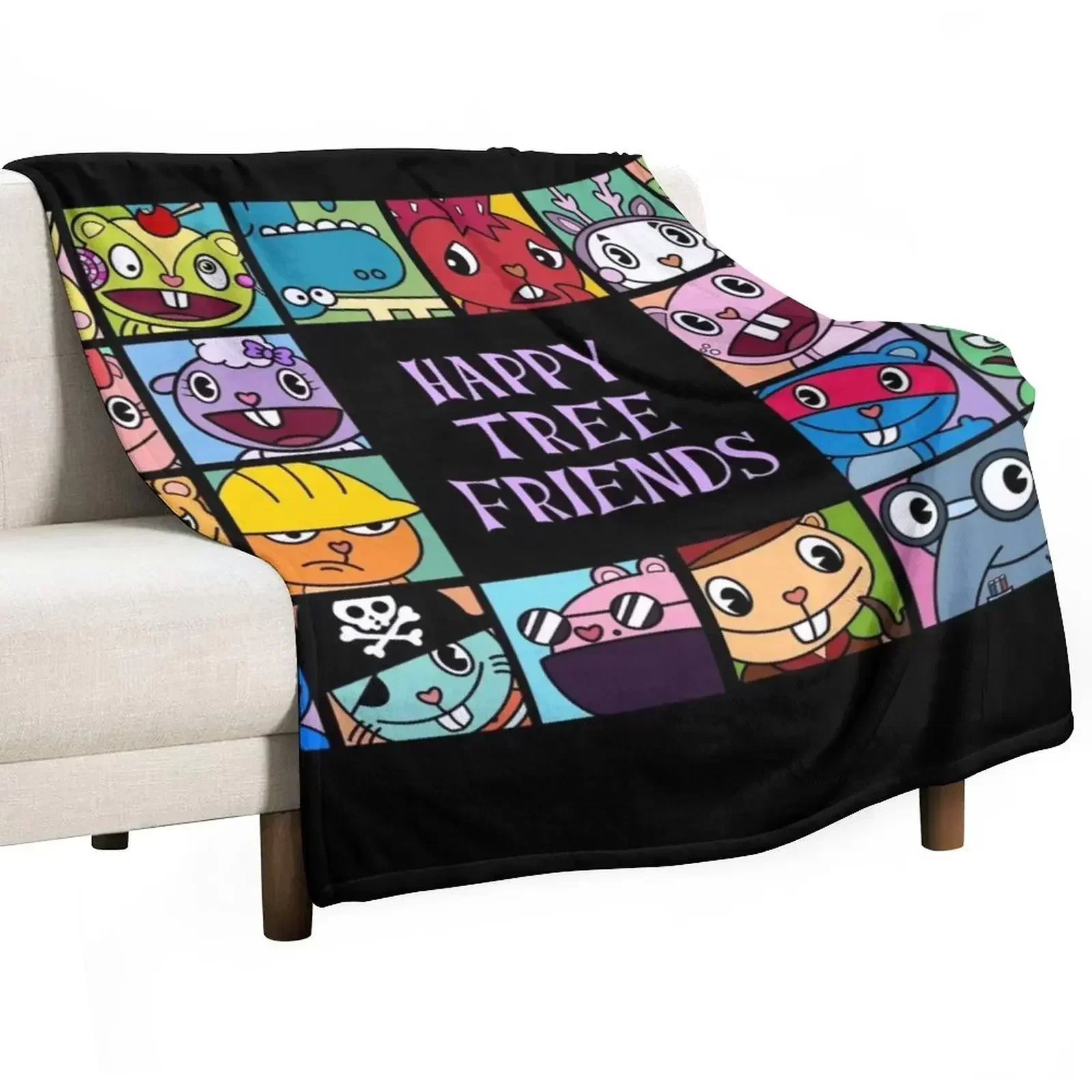 

Happy Tree Friends Throw Blanket Sofas Shaggy Custom Blankets