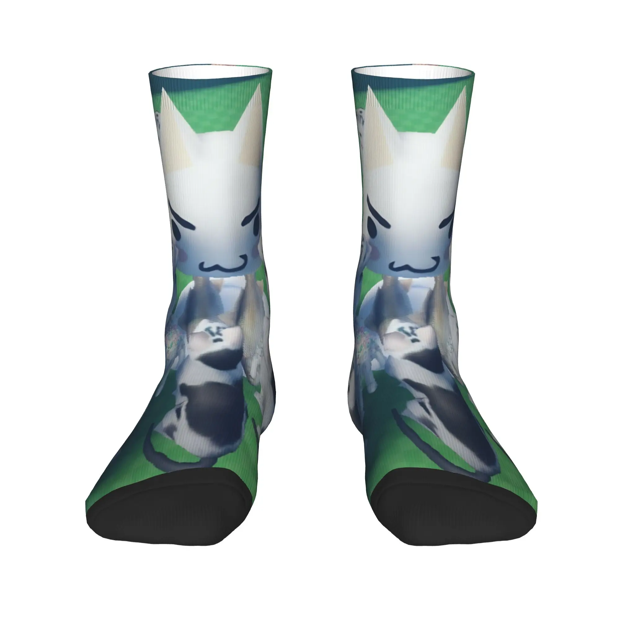 Inoue Toro con calcetines de gatos medias de moda calcetines antideslizantes de primavera para hombres calcetines de skate gráficos de calidad