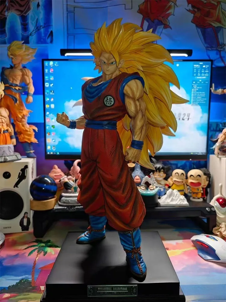 

JT 2% 56cm SSJ3 JT Toys 1/4 SSJ3 Dragon Ball Z Son Goku SSJ3 Pvc Figuras Anime Figures Figurine Ornaments Collection Toy