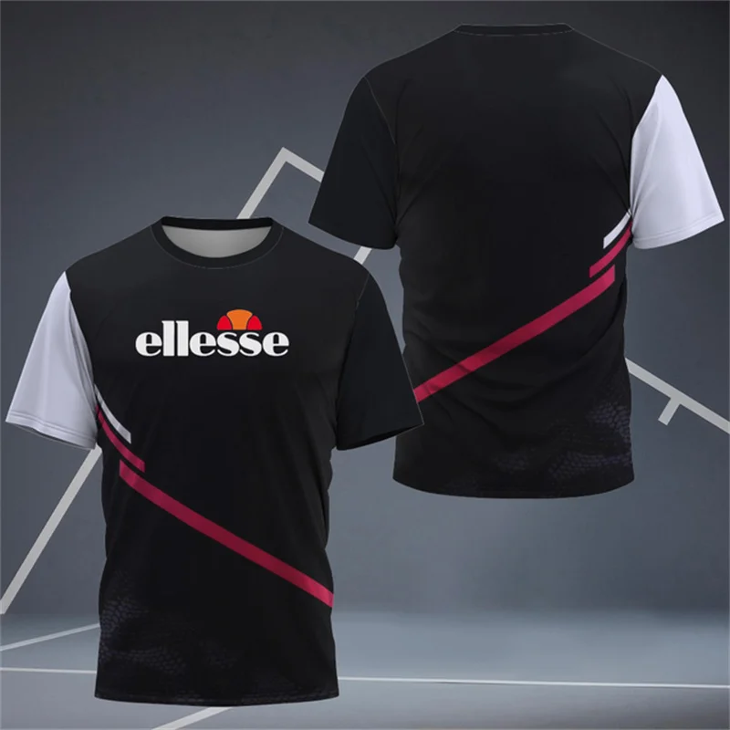 

New Men's Breathable Quick Drying Short Sleeved Top Professional Badminton Uniform Outdoor and Casual Comfortable Sports T-shirt