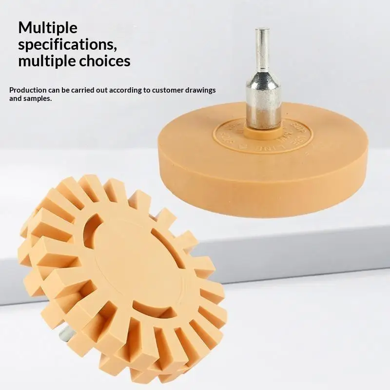 Rubber Decal Remover Eraser Wheel Drill Compatible for Car Paint Vinyl Sticker Removal 1 Set Auto Detailing Tool
