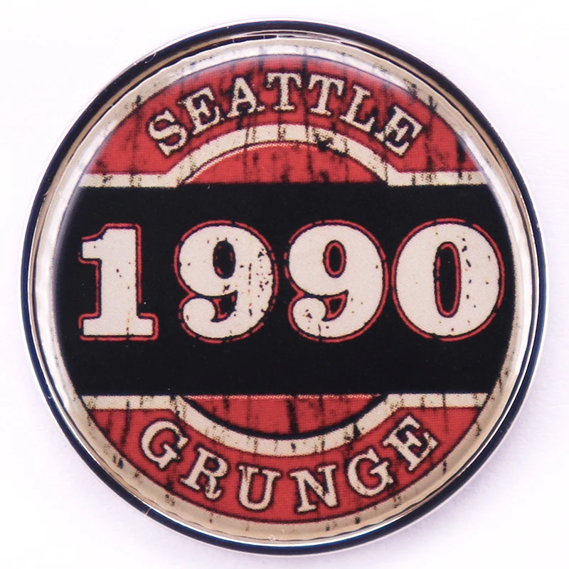 Seattle-Grunge Badge Rock Music Lover Brooch Fashion Backpack Decoration