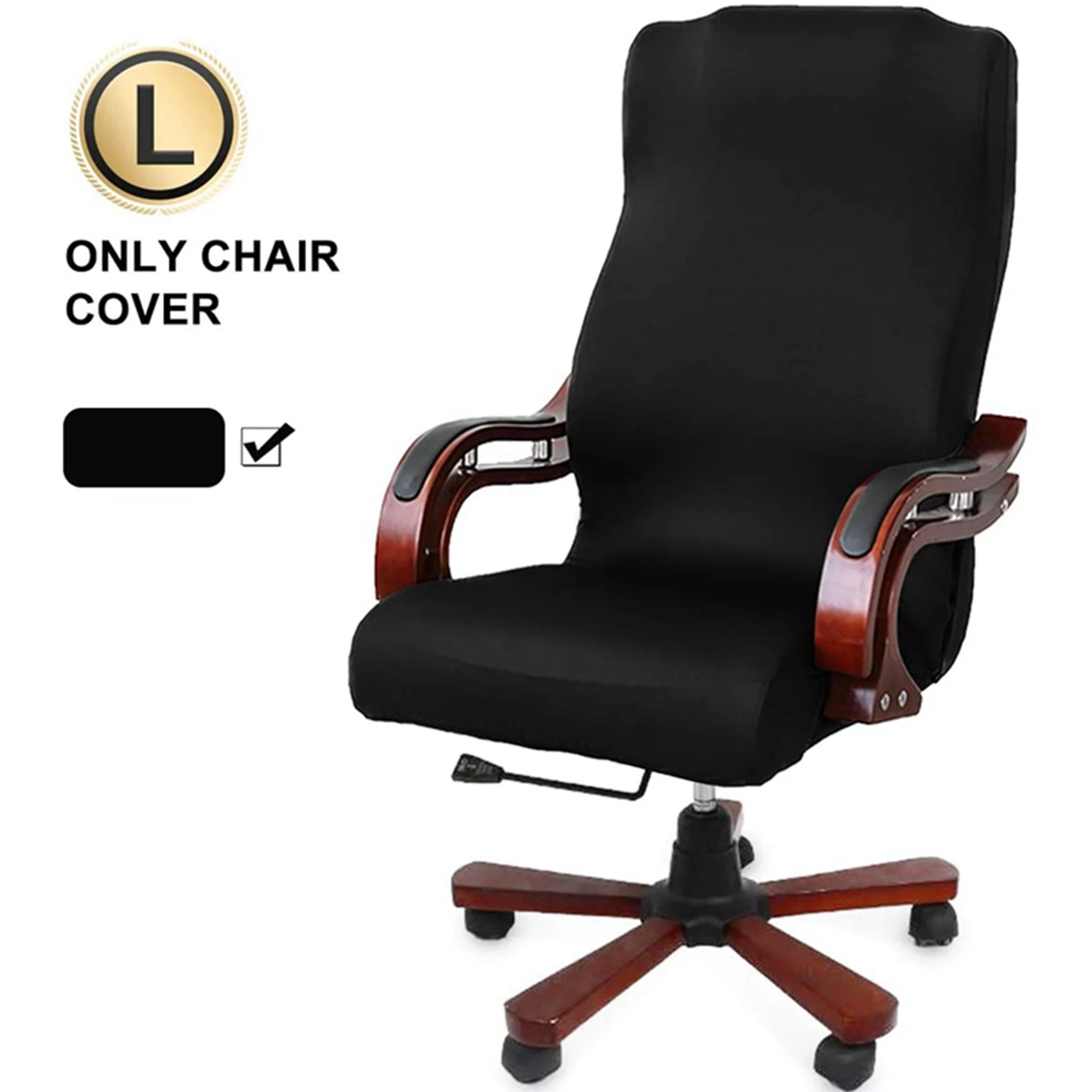 

A58Z 2X Office Chair Cover Computer Chair Boss Chair Cover Modern Simplism Style High Back Large Size (Chair Not Included)
