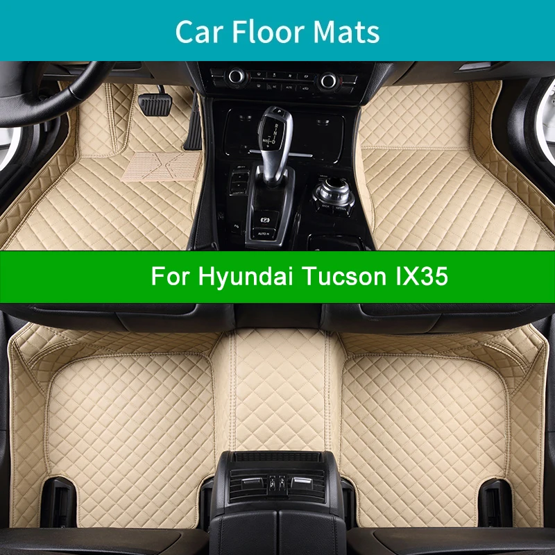 

Автомобильные коврики на заказ для Hyundai Tucson IX35, автомобильные ковры, аксессуары для ног, коврики, ковры, напольные коврики для автомобилей