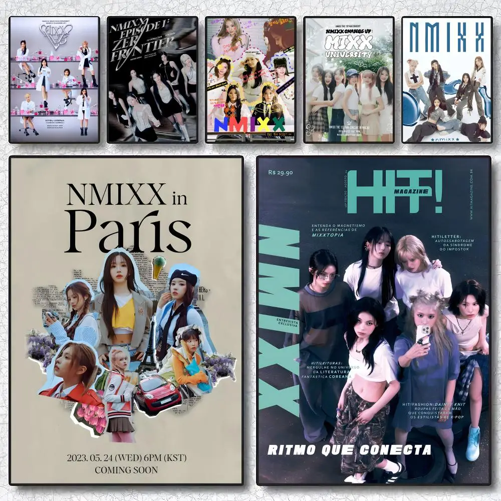 N-nMIXX Moive Poster Sticky Wall Art Printing Waterproof Home Living Bed Room Aesthetic Decor
