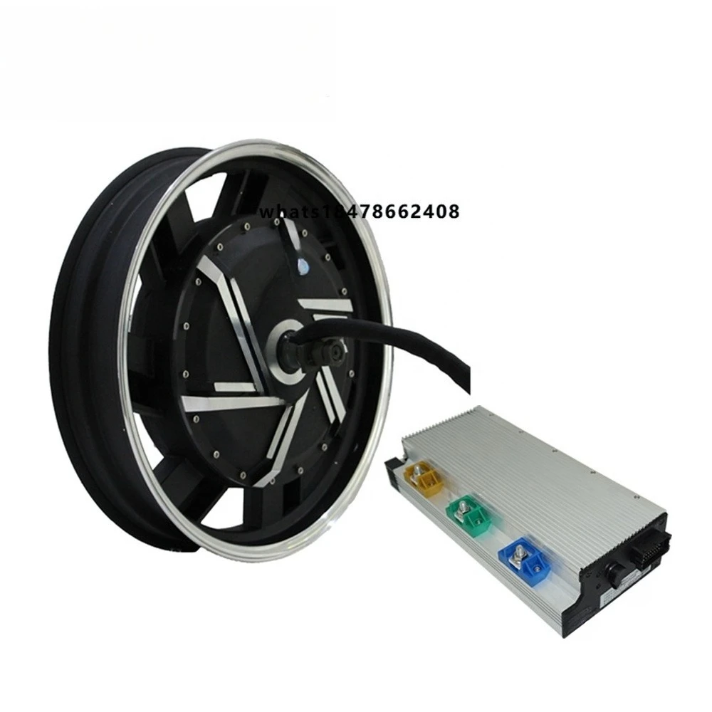 

17X3.5inch 8000W V3 72V 120kph Hub Motor with APT72600 Controller Power Train Kits for Electric Motorcycle