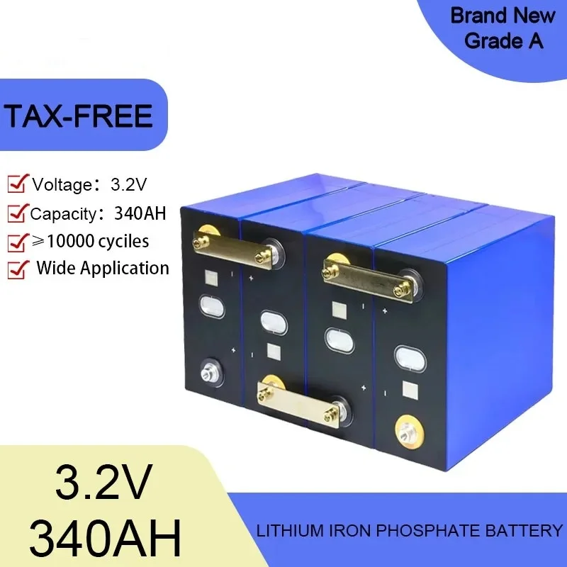 OUDIANYI 3.2V Grade-A Lifepo4 340Ah Rechargeable Battery Lithium Phosphate Golf cars Travel Solar Campers Cell 12v 24v 48v batte