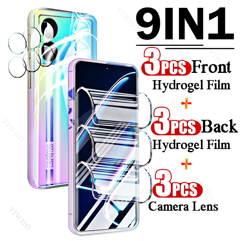 

Гидрогелевая пленка с полным покрытием для Realme GT Neo 5 SE, пленка для защиты экрана со сканером отпечатков пальцев для Realme G T Neo5 S, объектив камеры HD