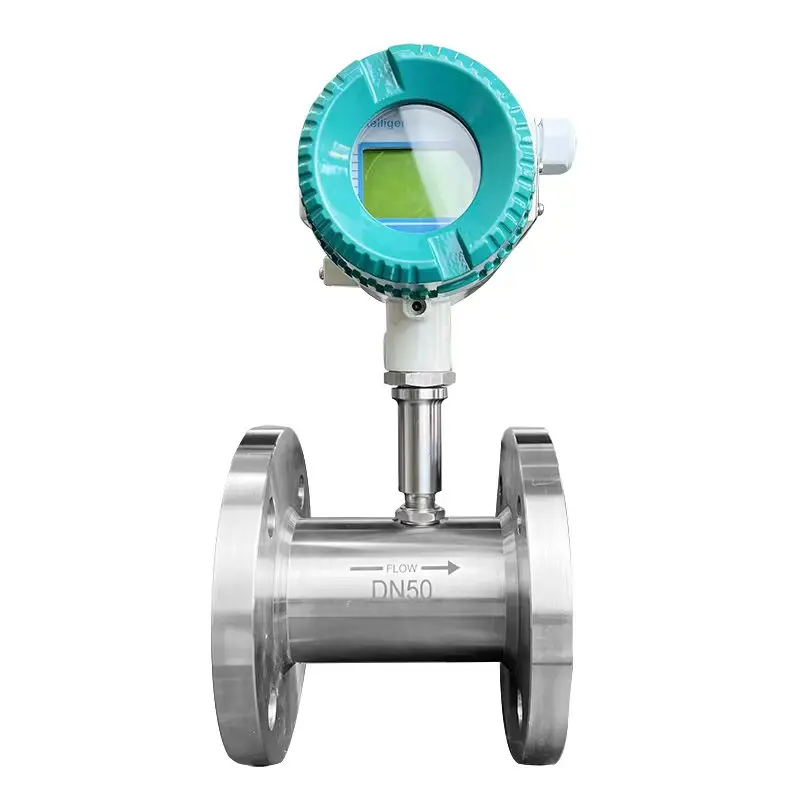 

4-20mA Pulse RS485 Battery Pure Water Flowmeter SS304 SS316L Fuel Edible Oil Medidor De Flujo Turbine Flow Meter