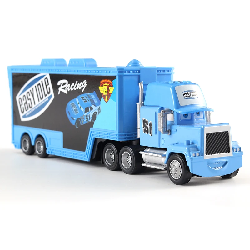 Auto-Transporter Lightning McQueen Jackson Storm Daniel Swervez Chick Hicks' Transporter Legierungs-Druckgussmodell Spielzeug-Container-LKW Geschenke – Detail 13