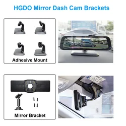 HGDO 3M Sticker Base Mount Holder for Car DVR Rear View Mirror Dash Cam Rotatable Mounts Car DVR Holder
