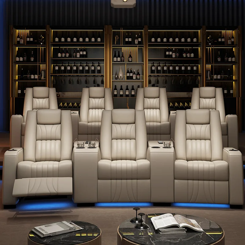 فيلا، كهربائية، قطني، وظيفة، غرفة صوت وفيديو، كرسي صالة، خاص، منزل، سينما، قاعة الأفلام والتلفزيون #3