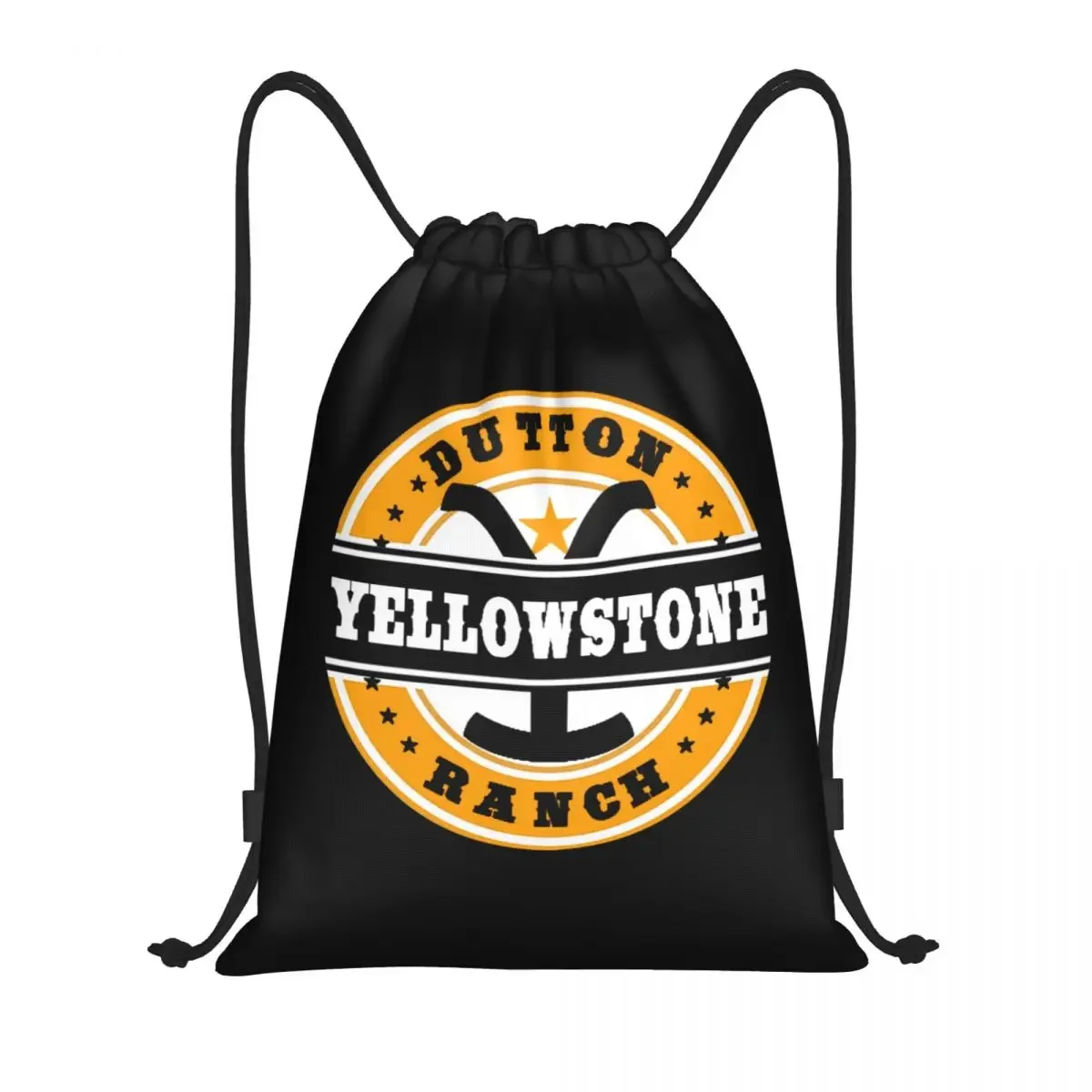 

Yellowstone Drawstring Bag Women Men Portable Sports Gym Sackpack Dutton Ranch Training Backpacks