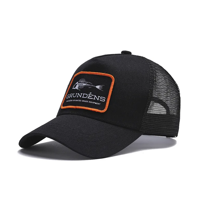 Embroidered Baseball Cap Mesh Visor Cap Summer Breathable Sun Hat Cross-Border Hat European and American Trucker Hat