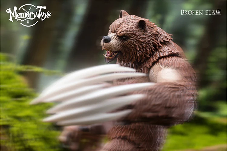 Memorytoys 1/10 mundo do aventureiro berserker urso masculino modelo conjunto completo 23cm druida animal panda gigante figura de ação brinquedos fãs presentes