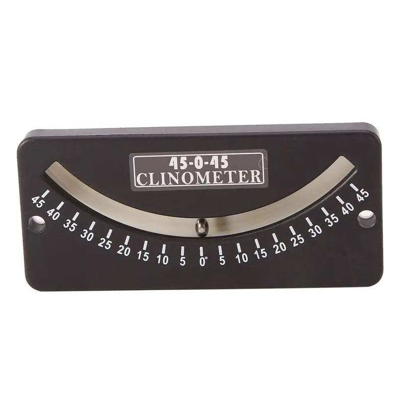 newyear828 45-0-45 Inclinometer Mini Protractor Inclinometer Angle Measuring Instrument Tilt Gauge Slope Meter