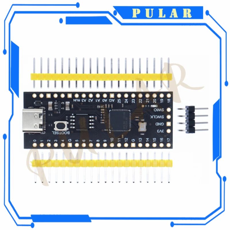 Official Raspberry Pi Pico Board RP2040 Dual-Core 264KB ARM Low-Power Microcomputers PLR High-Performance Cortex-M0+ Processor