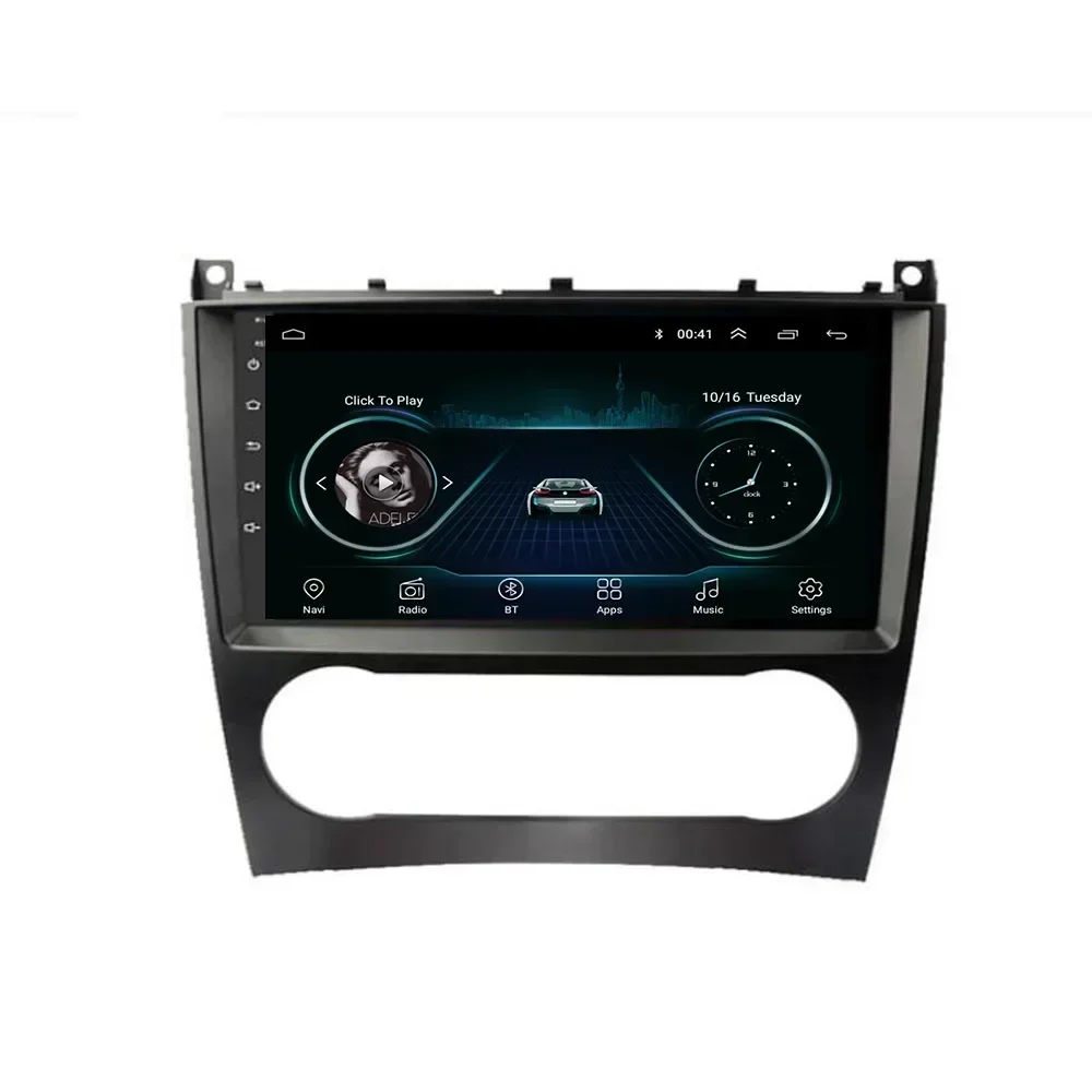 Autoradio Android 13, navigation GPS, lecteur DVD, Carkasunit, stéréo, magnétophone, pour voiture Benz W203, WGene, C180, C200, C220, C230