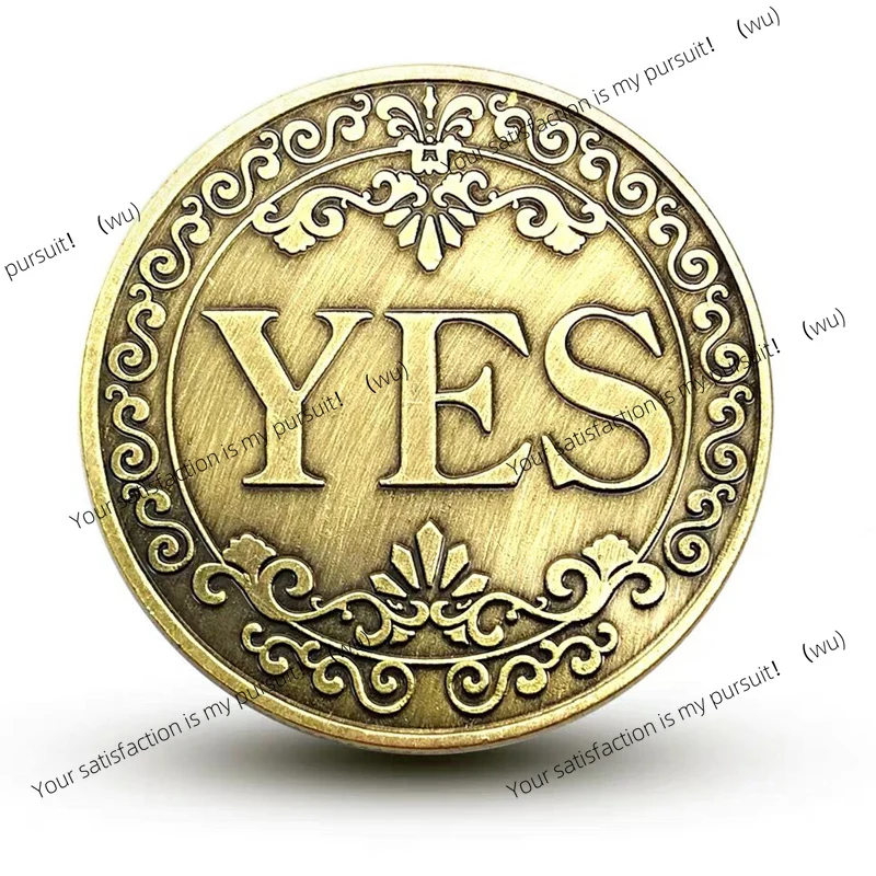 

Yes No Challenge Coin Decision Maker 40MM Lucky Guess Fidget Toys For ADHD And Anxiety Juegos Antiestres Y Ansiedad