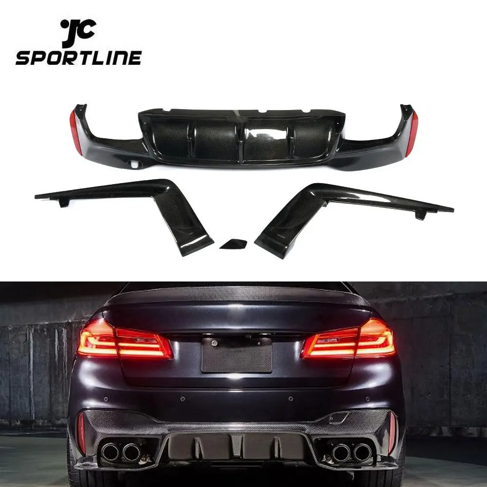 

Carbon Fiber Rear Bumper Diffuser for BMW 5 Series G30 G38 M Tech Sedan 4-Door 2018 2019 2020 2021 2022
