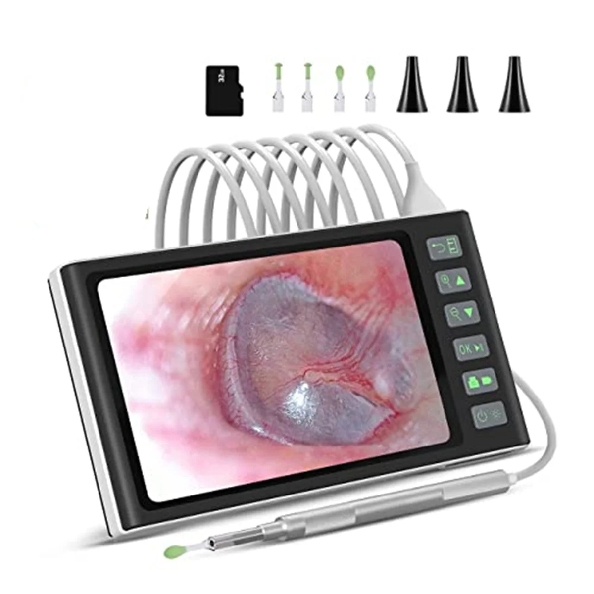 

Digital Otoscope with 7-Inch Screen, Ear Camera, Visual Ear Scoop Supports Photo Snapshots and Video Recording (32G)