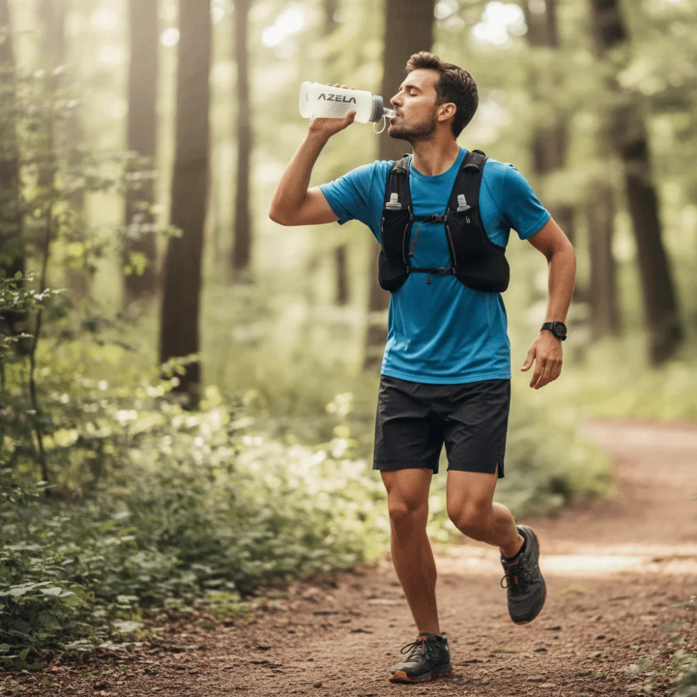 Lightweight Folding Sport Water Bottle Folding Design 250/500ml Running Water Cup Portable Soft Material Portable Water Bottle