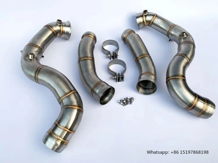 Bajantes de tubo de escape de rendimiento personalizados para Mercedes Benz 2015+ C63 W205 C63S AMG Down Pipe