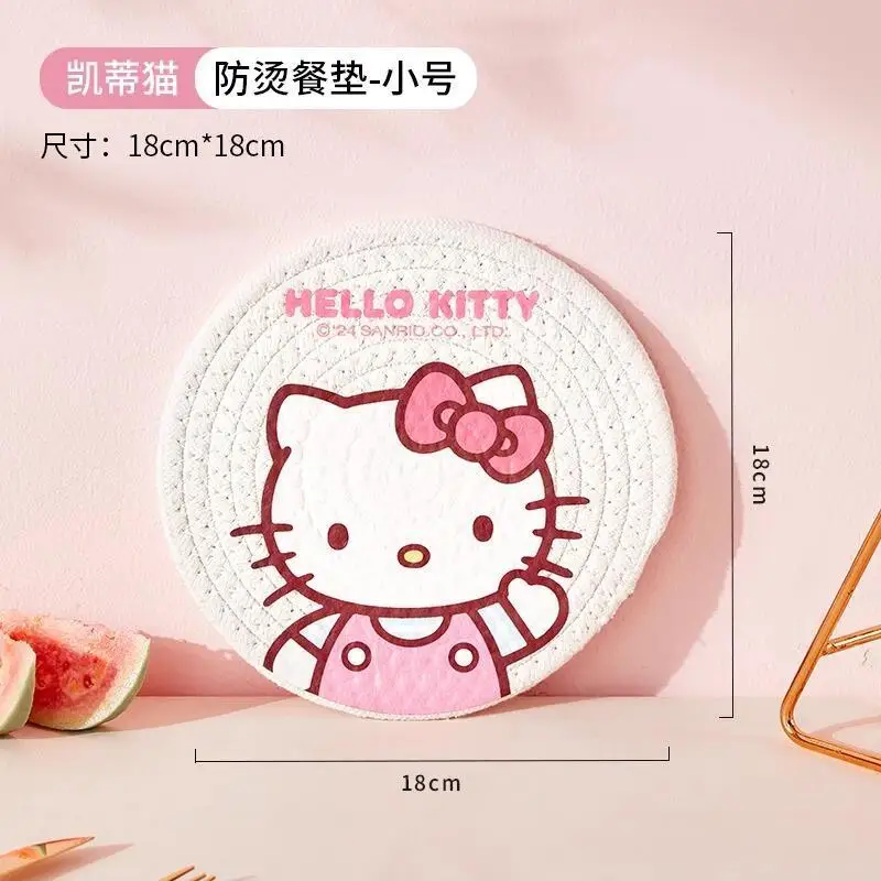 

Sanrio My Melody Cinnamoroll Hello Kitty Coaster хит-продукт новый продукт милый мультяшный портативный орнамент для студентов и взрослых милый