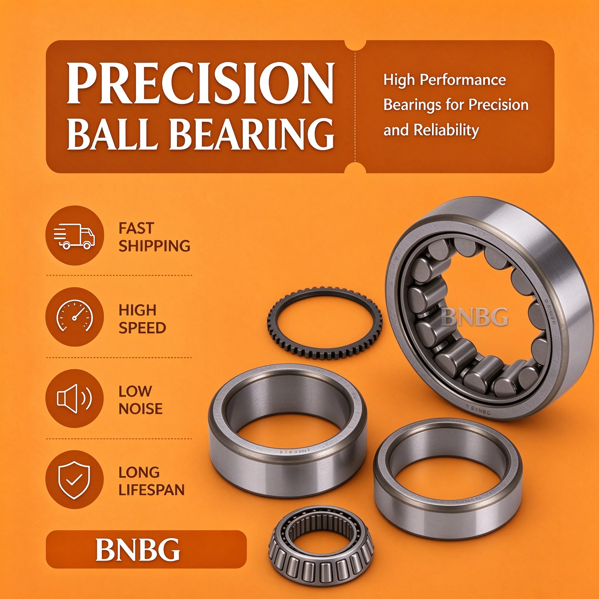NSK Cylindrical Roller Bearing N203 204 205 206 207 208 209 210 211 212 213 214 215 216 217 Roller Bearing Machine Tool Bearing