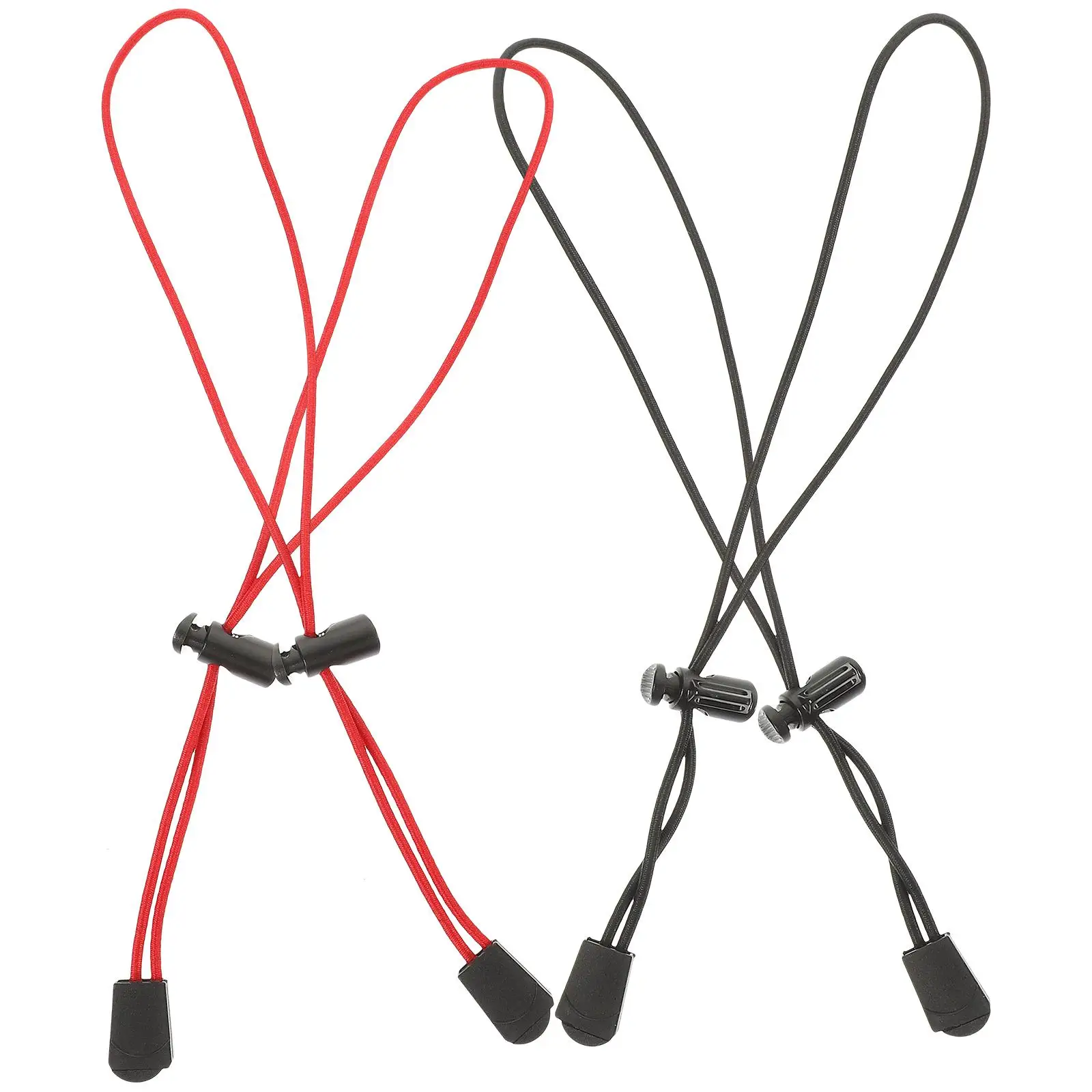 

4PCS Travel Storage Adjustable Rope Durable Elastic Fixing Camping Supplies Outdoor Bundling Belt Small Size