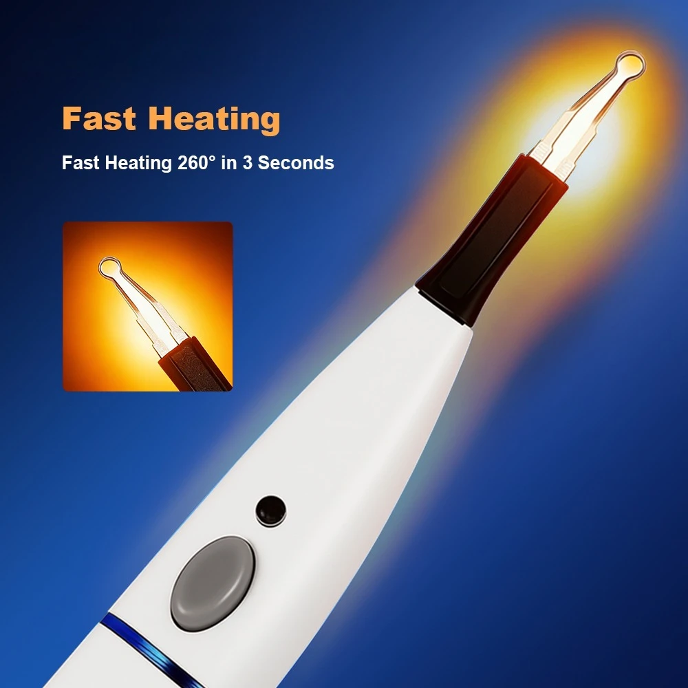 SYJH Dental Wireless Gutta Percha Tip Cutter Kit Rapid Heating With Repeatedly Use 4 Tips Tooth Gum Cutter Dentistry Tools