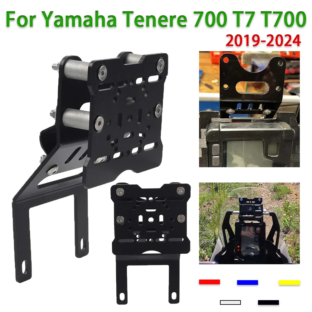 

For Yamaha Tenere 700 T700 T7 XTZ700 XTZ 690 2019 - 2024 2022 2023 Accessories Phone Stand Holder GPS Navigaton Support Bracket