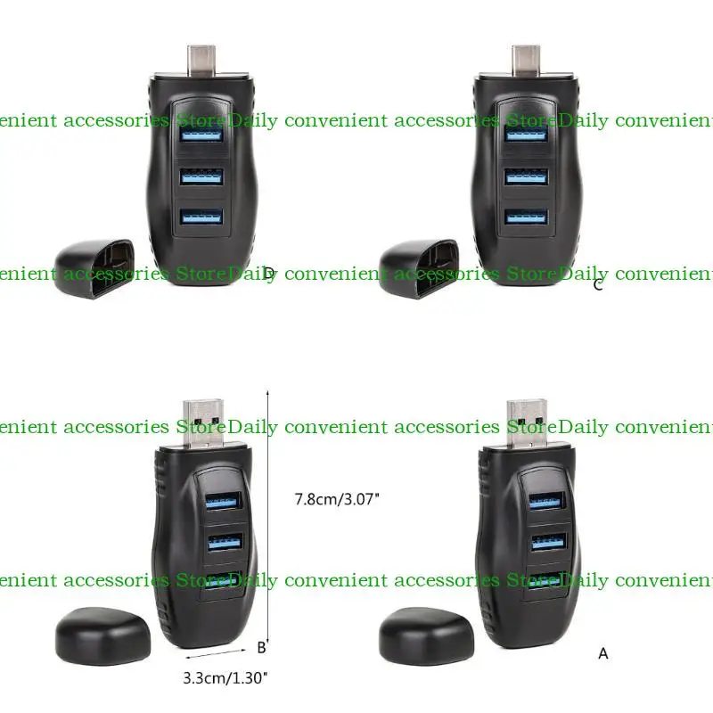 97qb Hub USB efficienti 4Port Mini Dongles USB Expander per l'utilizzo simultaneo del dispositivo