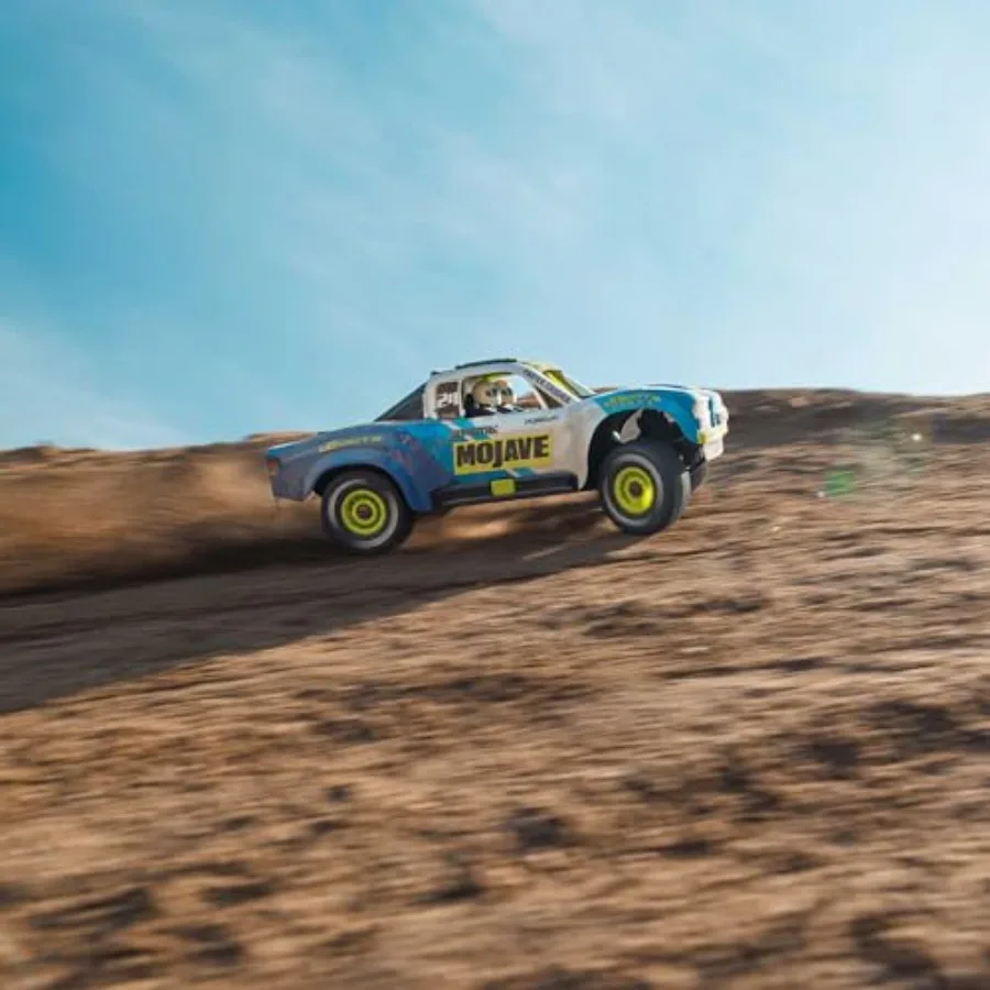 Ciężarówka RC Mojave GROM 4x4 Inteligentna Mała Ciężarówka Pustynna RTR Niebiesko-Biała z Baterią i Ładowarką w Zestawie ARA2104T2