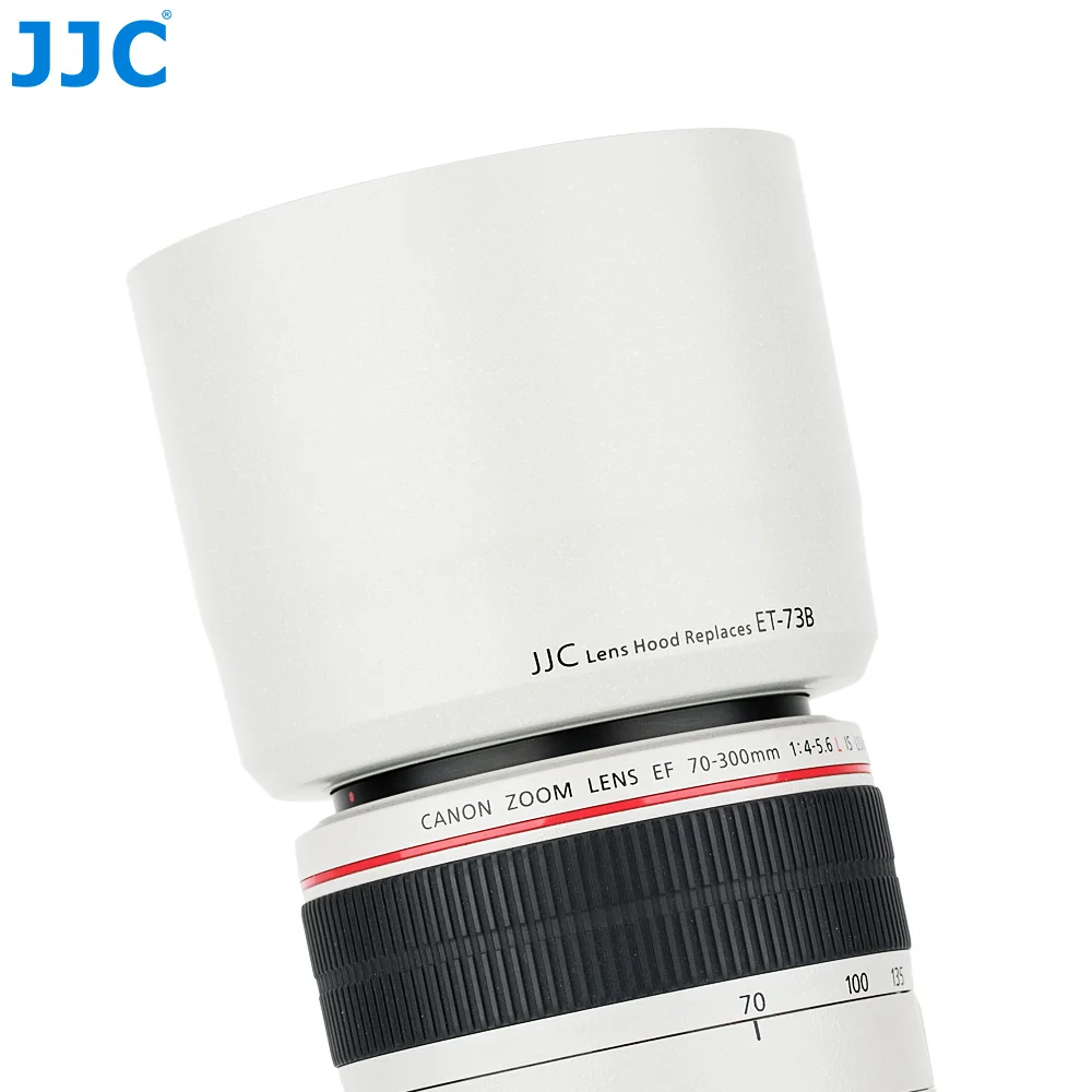 JJC Lens Hood Shade for CANON EF 70-300MM F/4-5.6L IS USM Lens as ET-73B WHITE