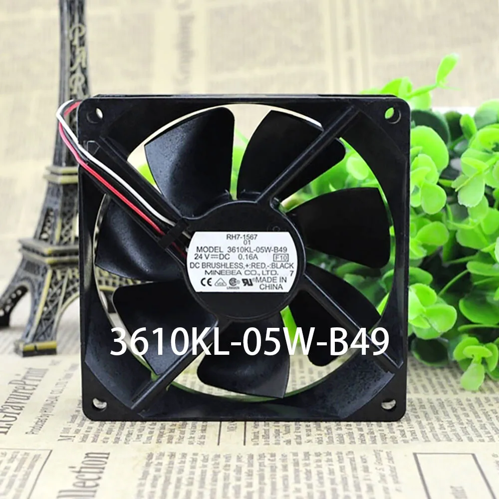 

Для бесшумного охлаждающего вентилятора NMB 24 В постоянного тока 0,16 А 92*92*25 мм 3 провода 3610KL-05W-B49 полный тест-