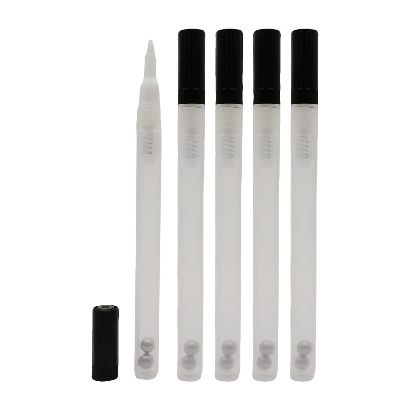 

5Pcs Plastic Fillable Empty Paint Pen Shell Refill Blank Tube 0.7mm Marker for