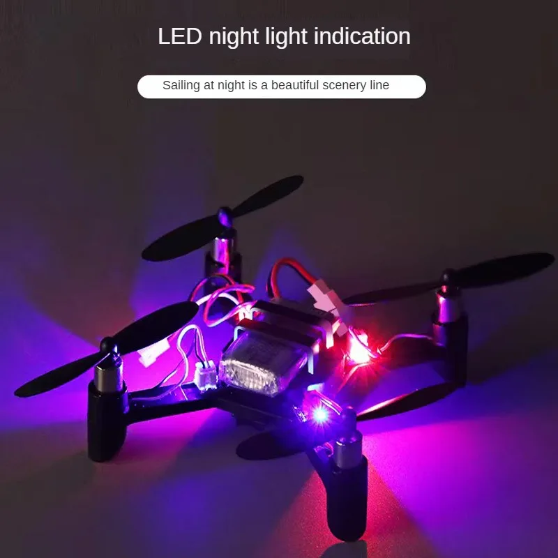 Diy dron pvc rc avião mini drone brinquedo de controle remoto escola experimento modelo fazendo quadcopter crianças brinquedos presentes natal jogos
