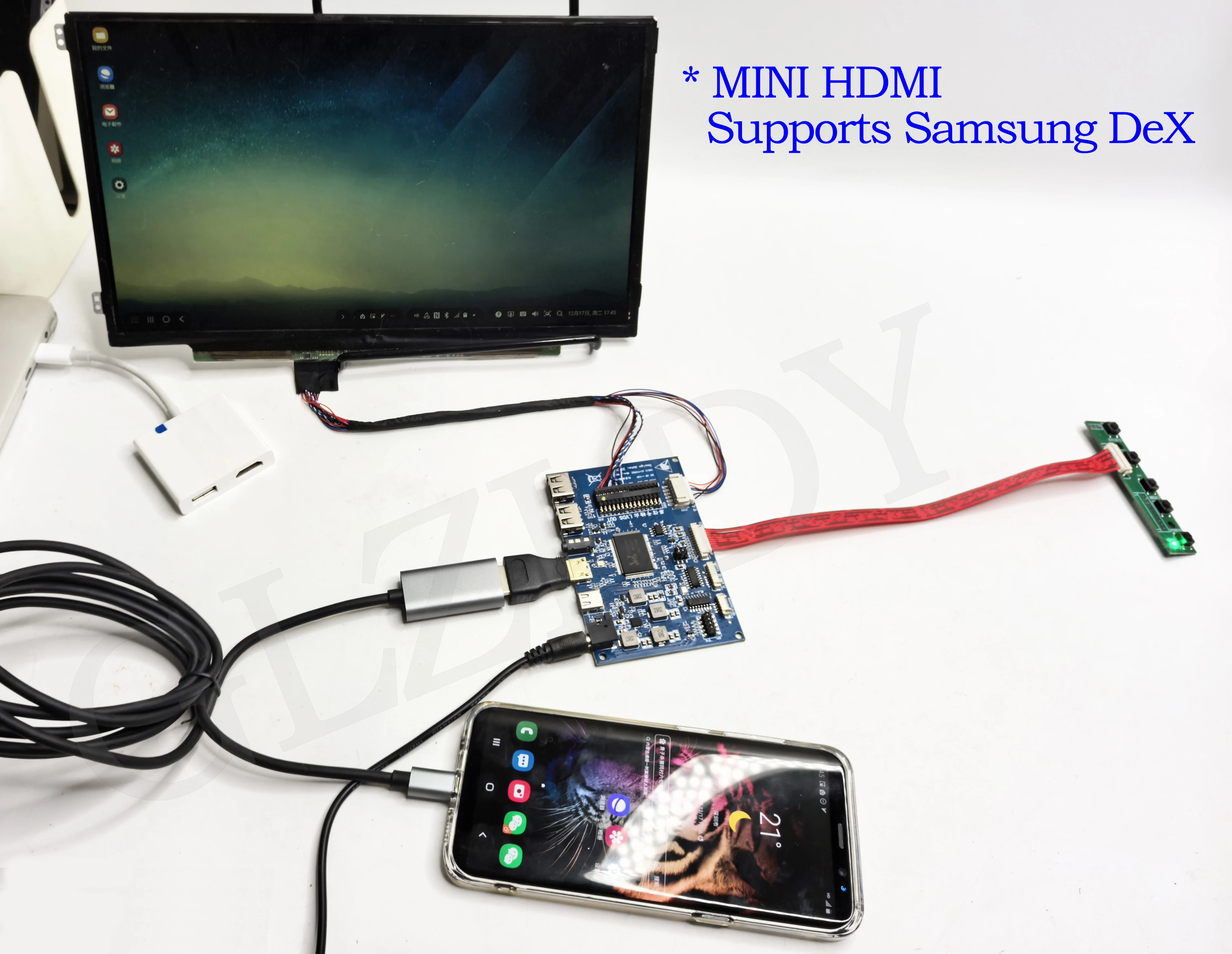 40 pin LVDS LCD monitor portable LCD controller board game display panel driver HDMI TYPE-C USB controller 1366*768 1920*1080 view 5