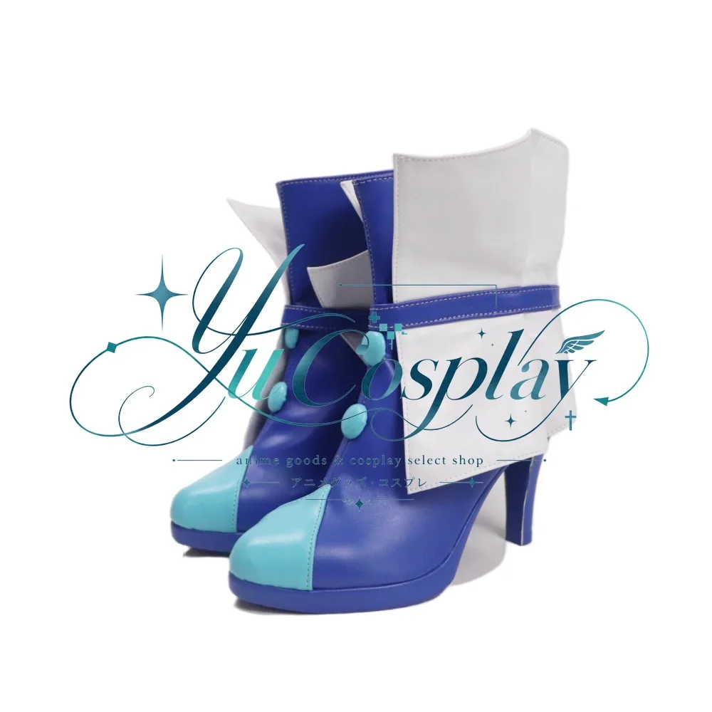 Erika Kurumi Cosplay Shoes Custom Made High Heel Platform Boots Character Style Footwear for Photo Shoot Event