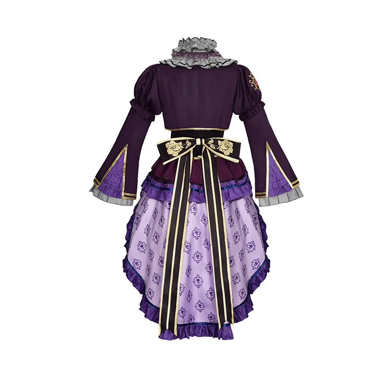 Anime BanG Dream ! Roselia Cosplay Costume Purple Lolita Princess Dress Uniform Women Halloween Carnival Role Play Party Outfits view 4