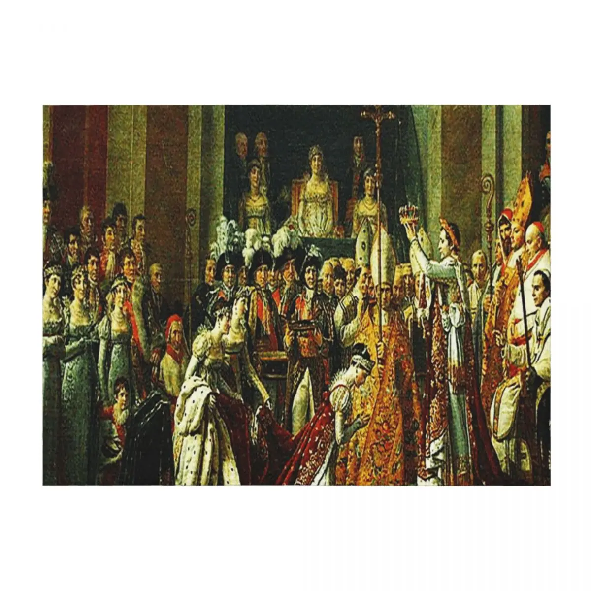 

Detail of the Coronation of Napoleon by Jacques Louis David Throw Blanket Custom anime Cute Giant Sofa Blankets