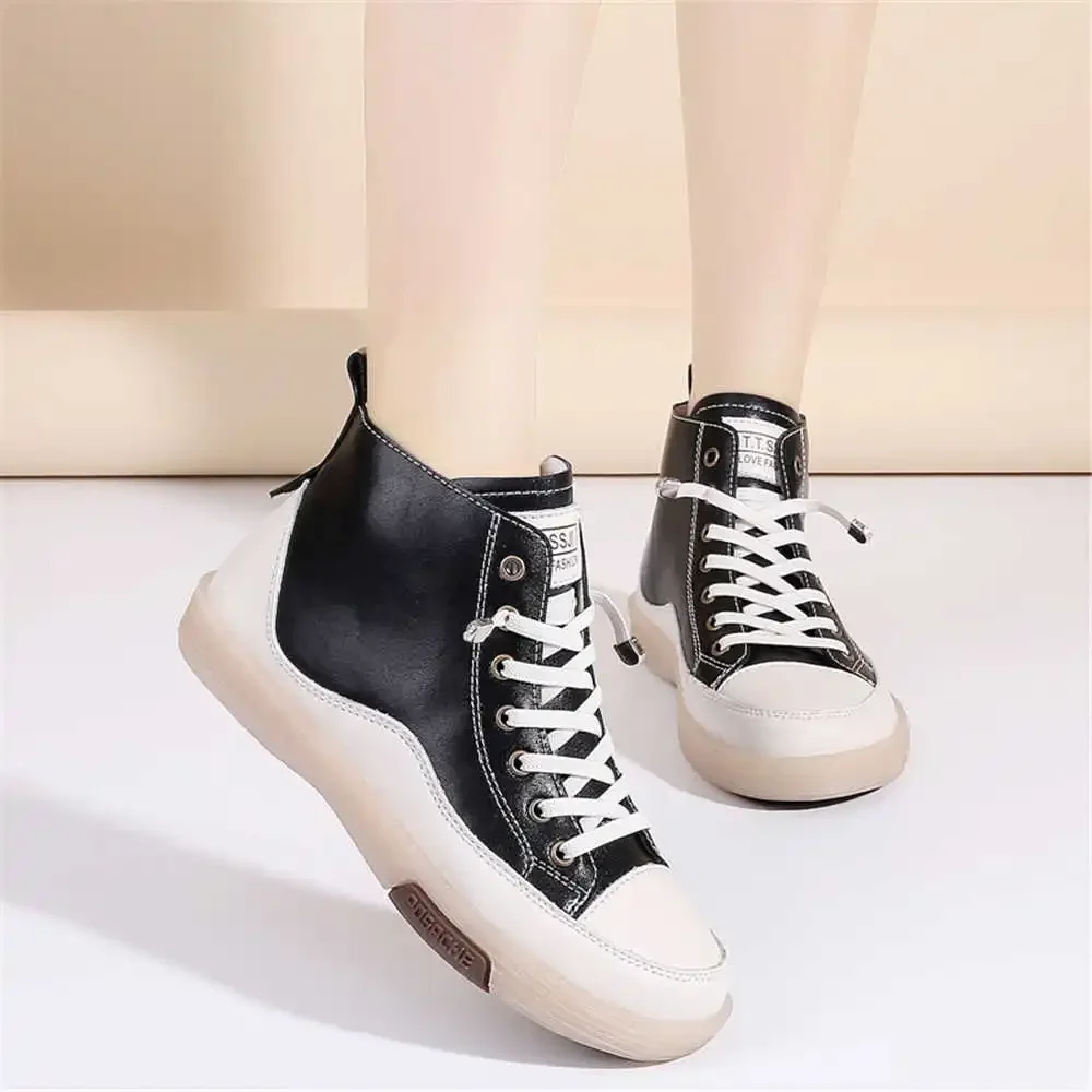 Laced Spring-autumn Women's Boots Size 46 Hightop Sneakers For Women Shoes Golf Practice Sport Deporte Hospitality Famous