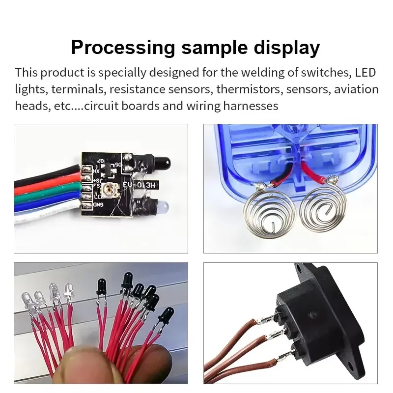 

JCW-TS205H Semi-Automatic USB Connector Electrical Cable Soldering Machine for Tin PCB LED Equipment Cable Manufacturing