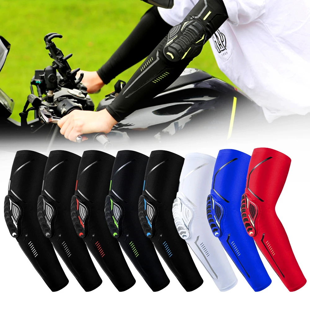 1Piece Sports Crashproof Elbow Compression Pad Arm Sleeve Protector for Outdoor Basketball Football Bicycle Elbow Support Guard