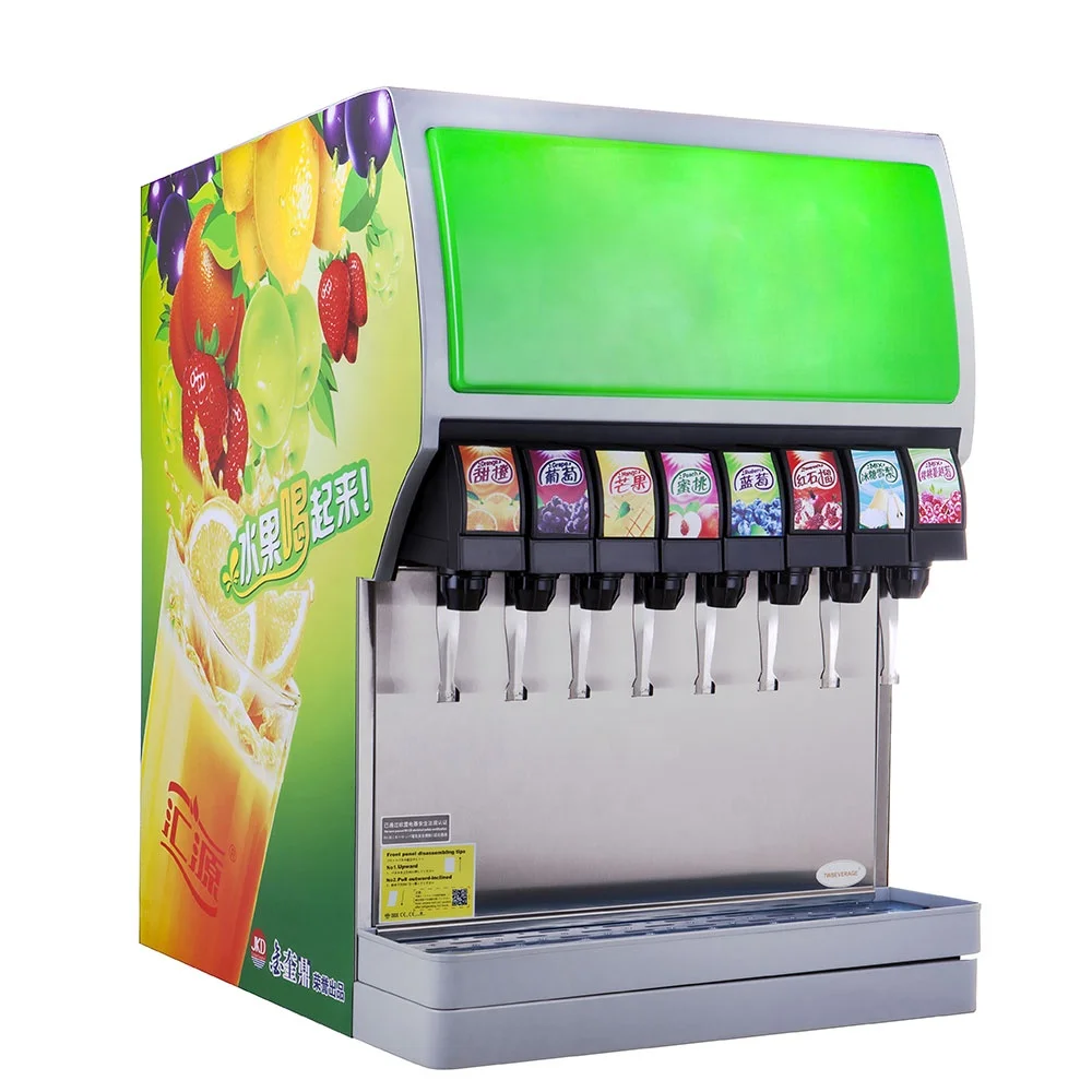 Commercial 8 Flavour Ice Cold Carbonated Soda Water Drink Cola Mix Maker Dispenser Machine