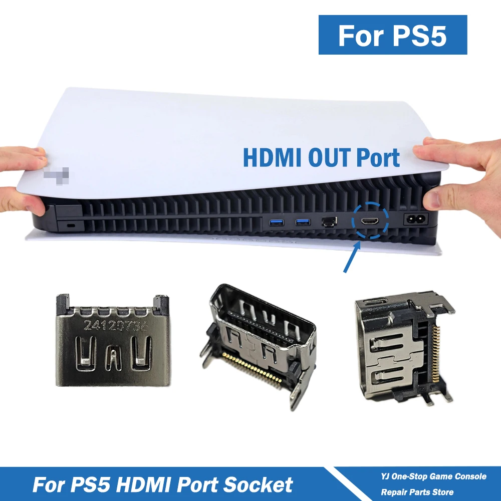 

20/50/100pcs New Replacement HDMI Port Socket for Sony PS5 Host Repair Parts Interface Connector HDMI Interface Connector Socket