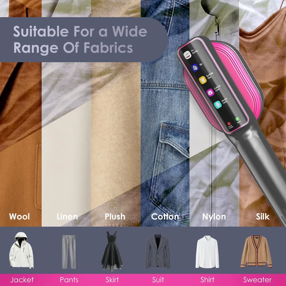 

A83X-1200 Вт отпариватель для одежды, 15 секунд, быстрый нагрев, 5 режимов, сенсорный ЖК-дисплей, портативный ручной отпариватель для одежды, вилка европейского стандарта